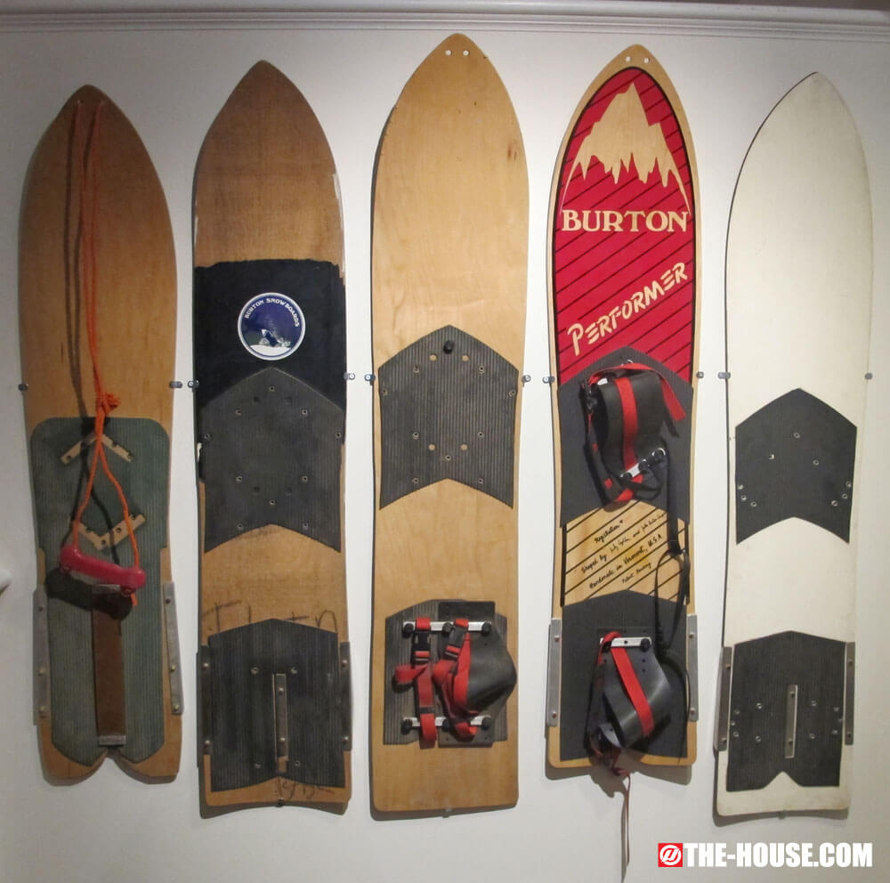 Vermont Ski and Snowboard Museum Vintage Burton Wood Snowboards The
