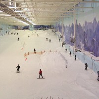 The main slope at Chill Factore, Trafford, England