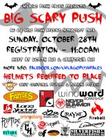 Chicago Longboard Race - Big Scary Push 2012 Flyer