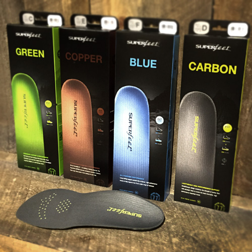 Superfeet Insoles Chart