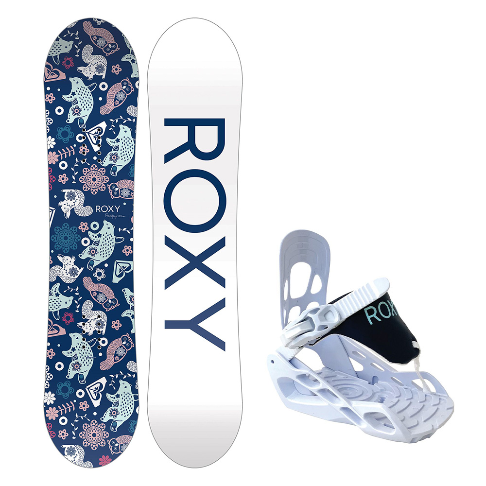 ROXY Poppy 90cm スノーボード Roxy Poppy Snowboard & Bindings Combo, Small