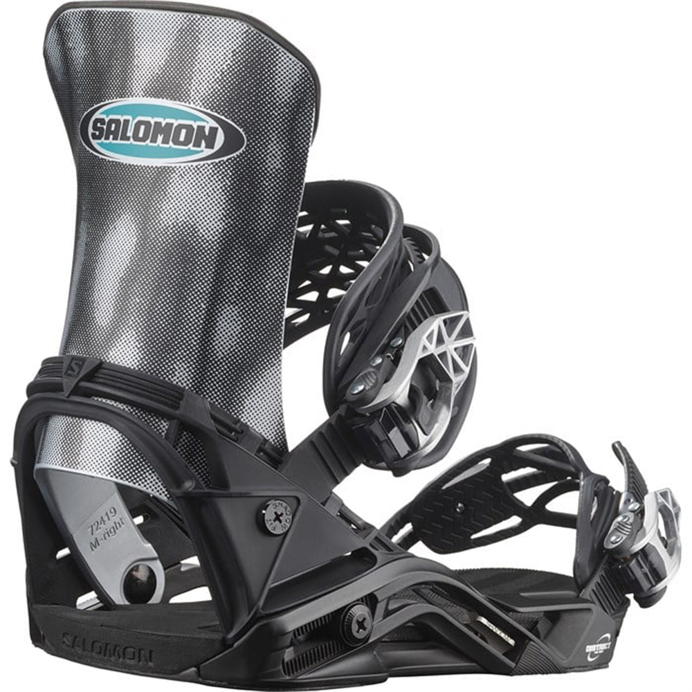 Salomon District Pro Snowboard Binding | Size L, Team Chrome