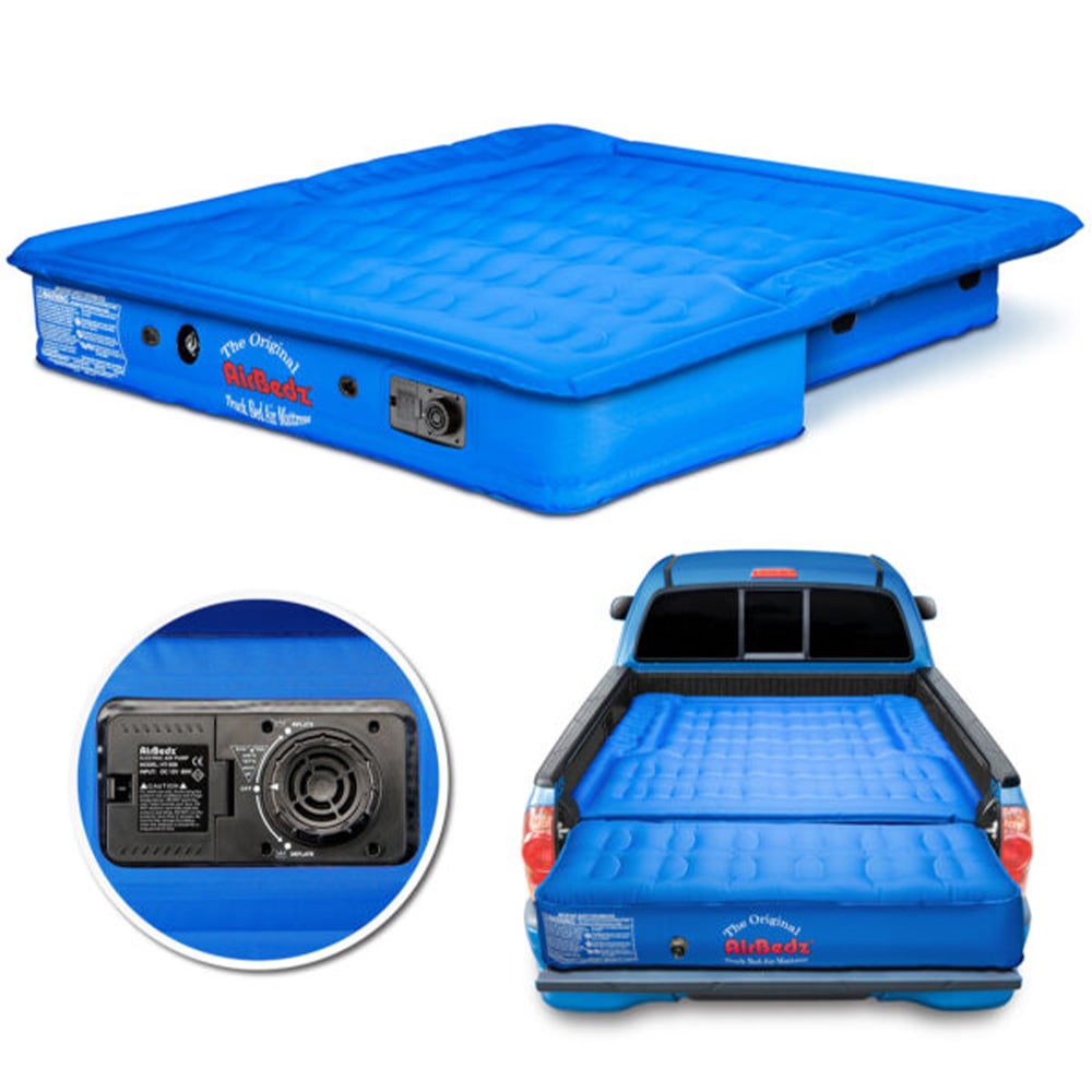 The House Pittman Outdoors AirBedz Original Mid-Size Truck Bed Air Mattress with Built-In Air Pump, Blue 73" x 55" x 12" inflated | The House