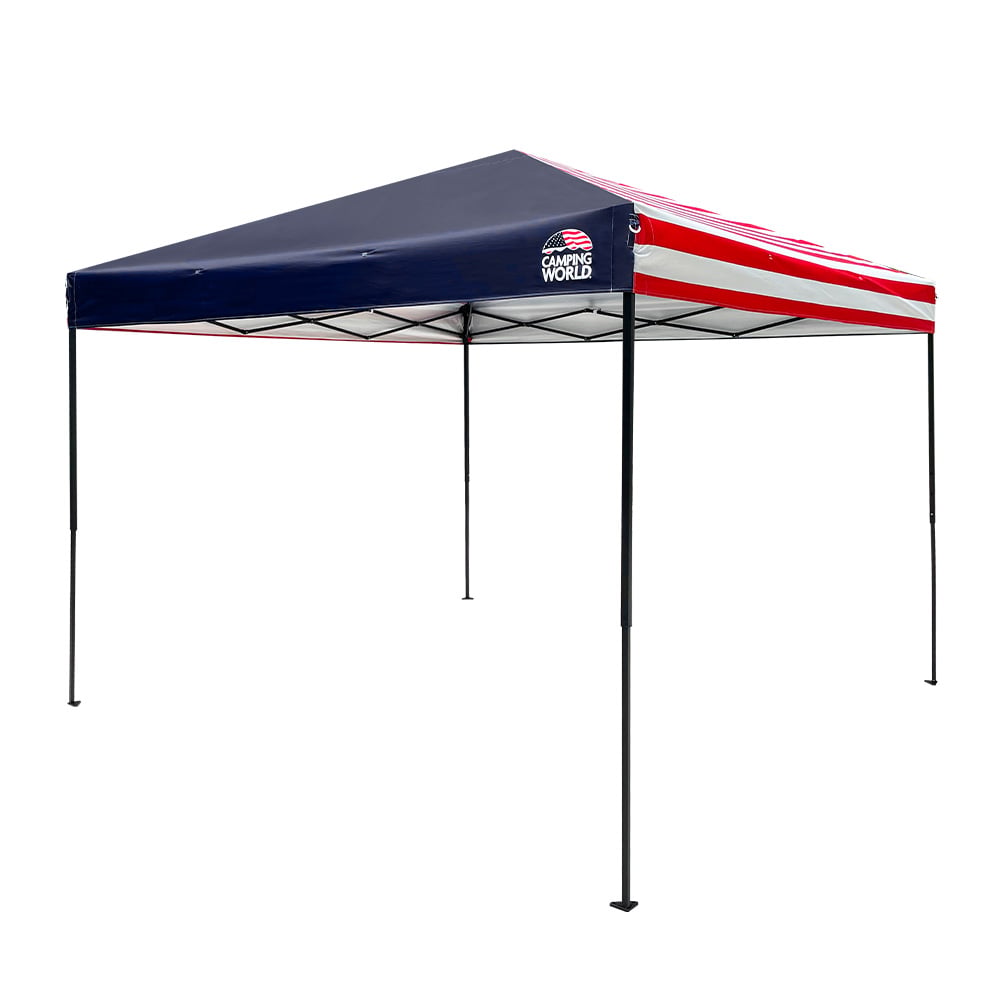  Camping World Flag 10x10 in Canopy - Red/White/Blue | The House - $99.97 at The House