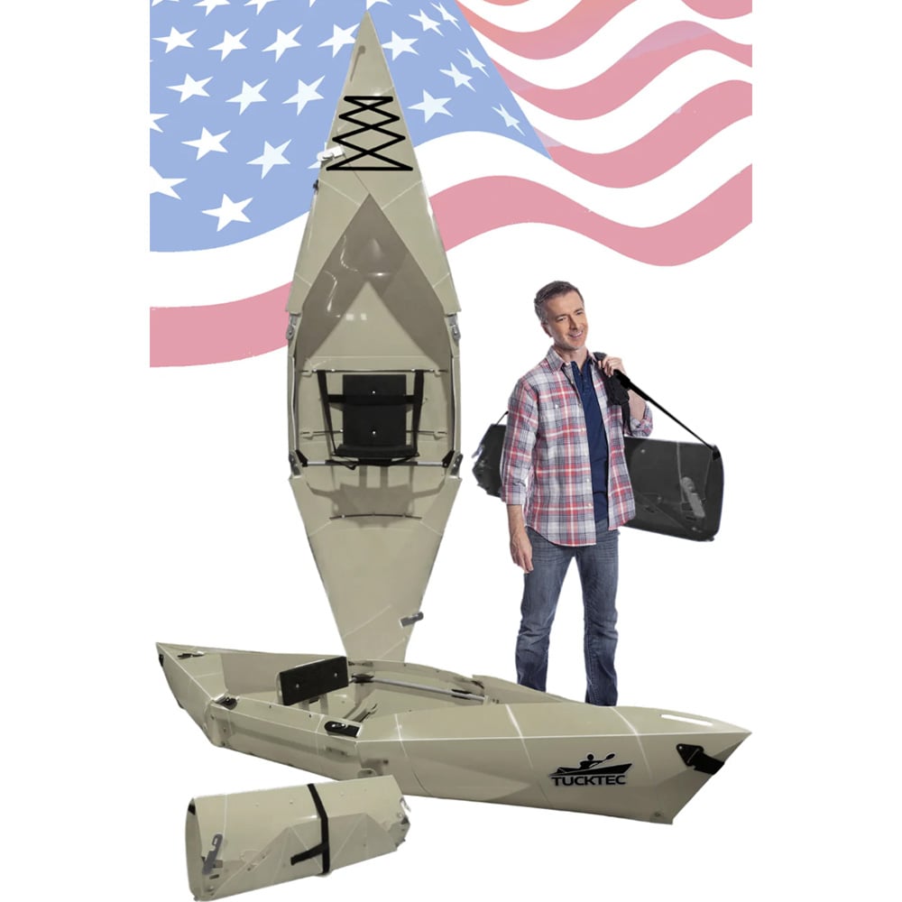 Tucktec Kayaks Tucktec 10FT PRO TAN Folding Kayak 48 in x 15 in x 8 in | The House
