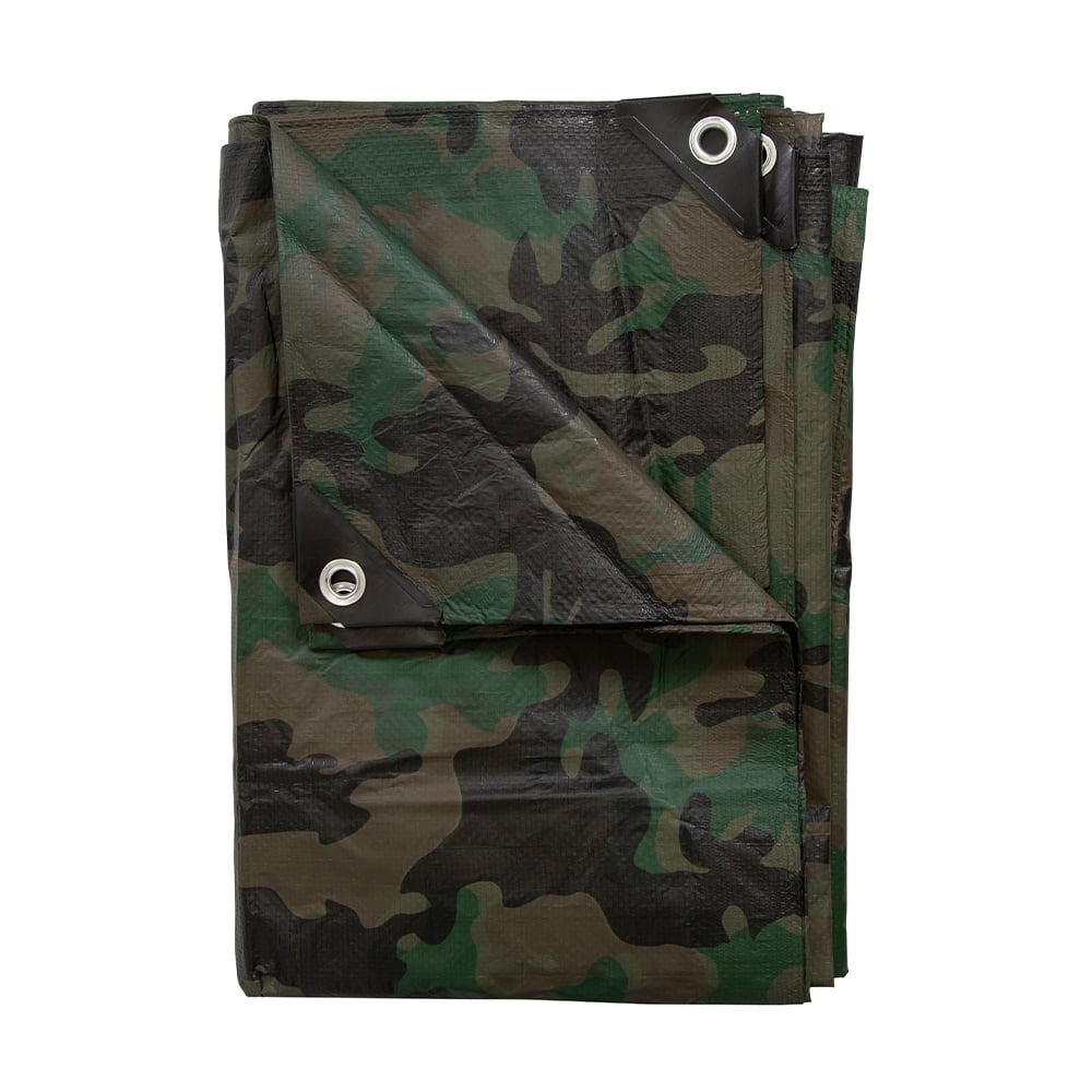 Stansport Medium-Duty Rip-Stop Tarp, 12' x 16', Woodland Camo 12" x 16" | The House
