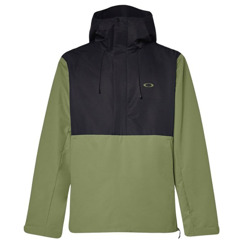 Oakley Elk Grove Men's Anorak Snow Jacket Medium - Black/Fern | The House