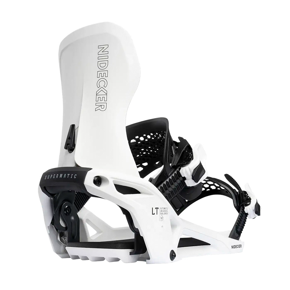 Nidecker LT Supermatic Men's Snowboard Bindings Large   White | The House