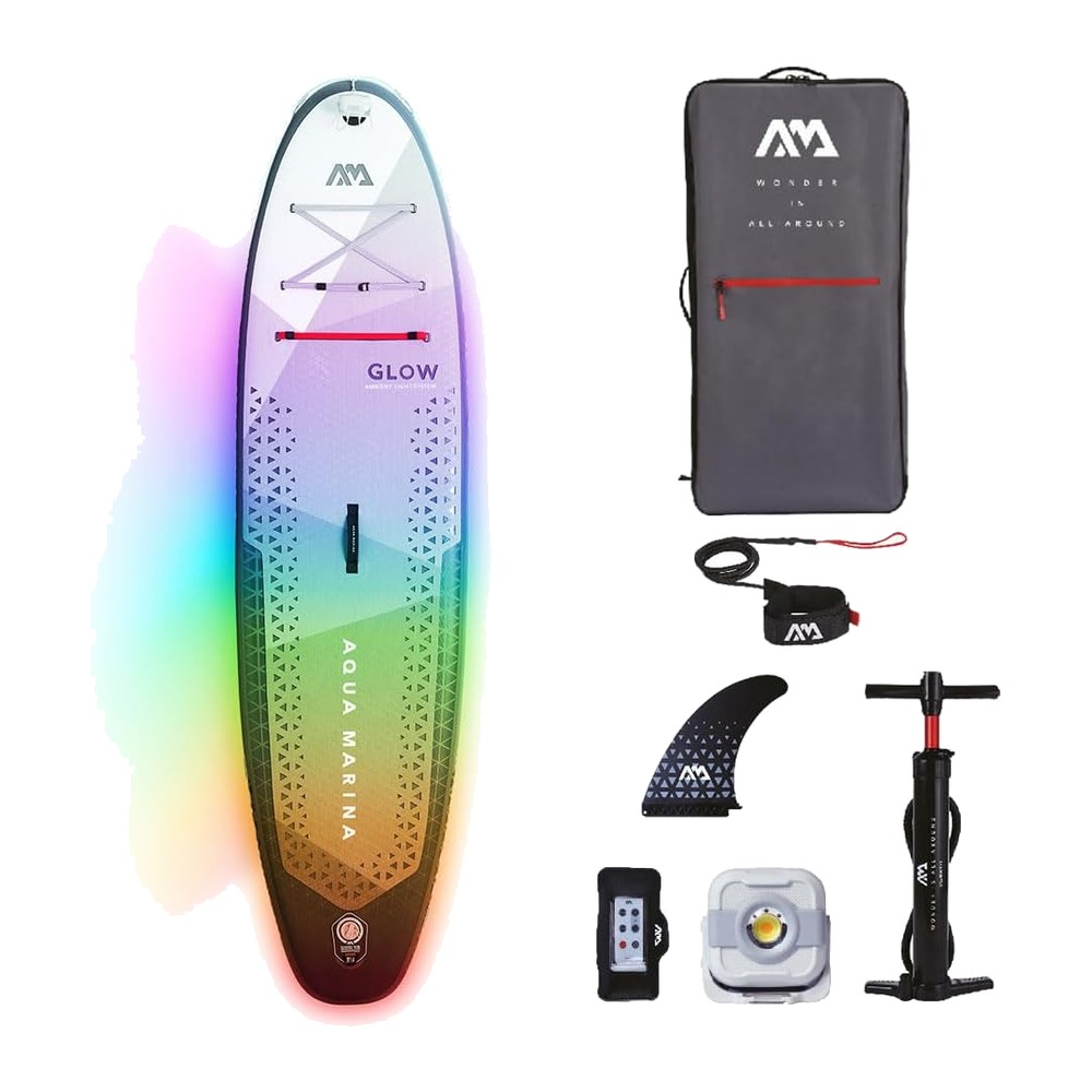 Aqua Marina GLOW 10 ft 4 Inflatable SUP Board - Red | The House