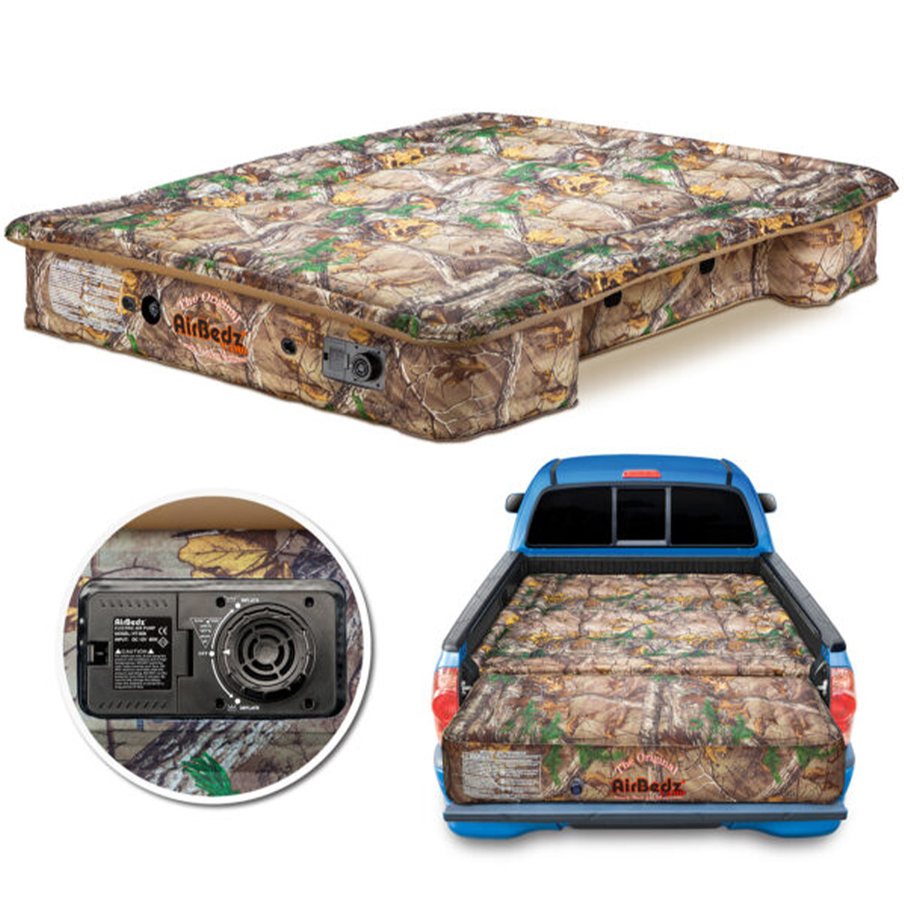 The House Pittman Outdoors AirBedz Full Size Truck Bed Air Mattress with Built-In Air Pump, Camo 95" x 63.5" x 12" inflated | The House