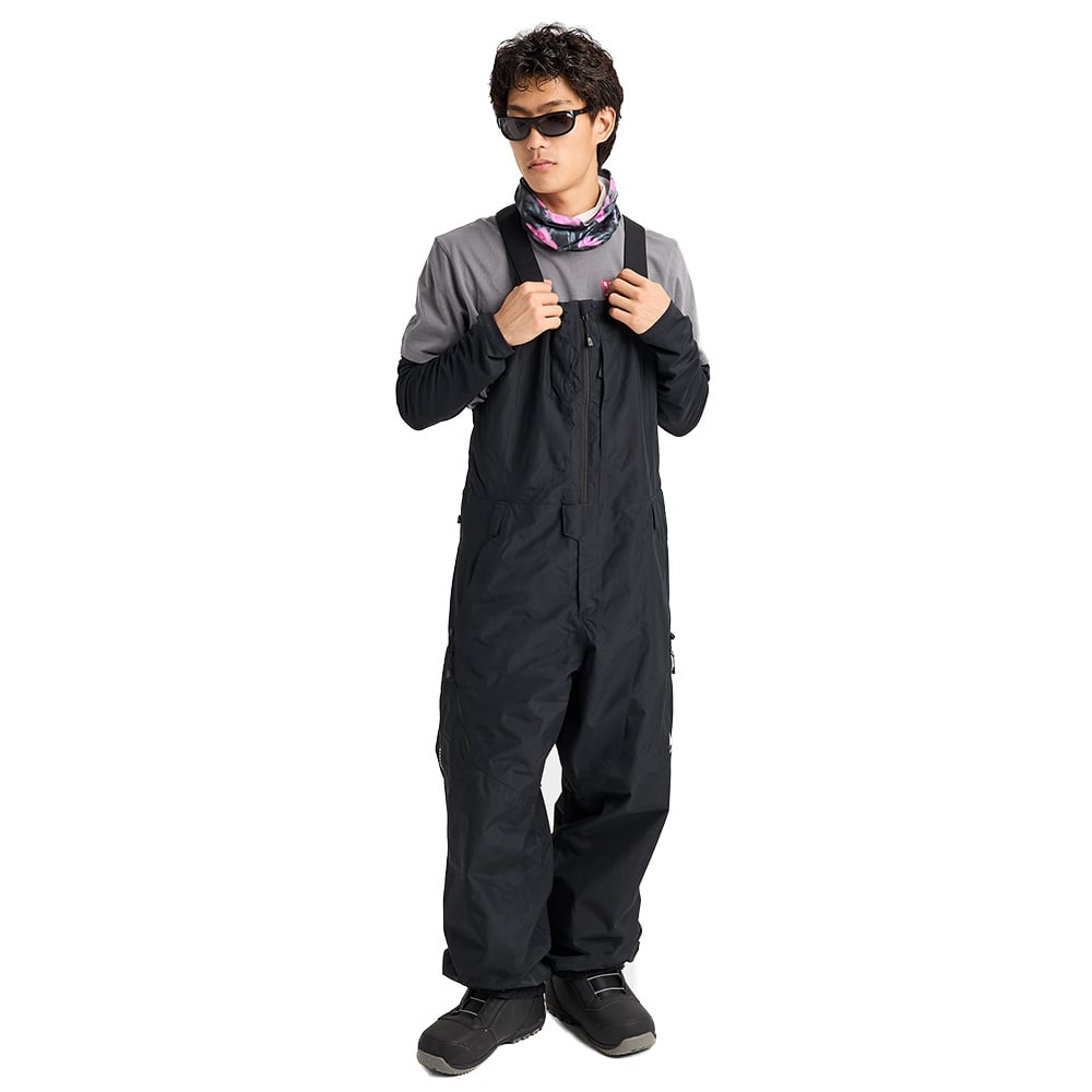 Burton Men's Reserve 2L Relaxed Bib Pants Small - True Black | The House