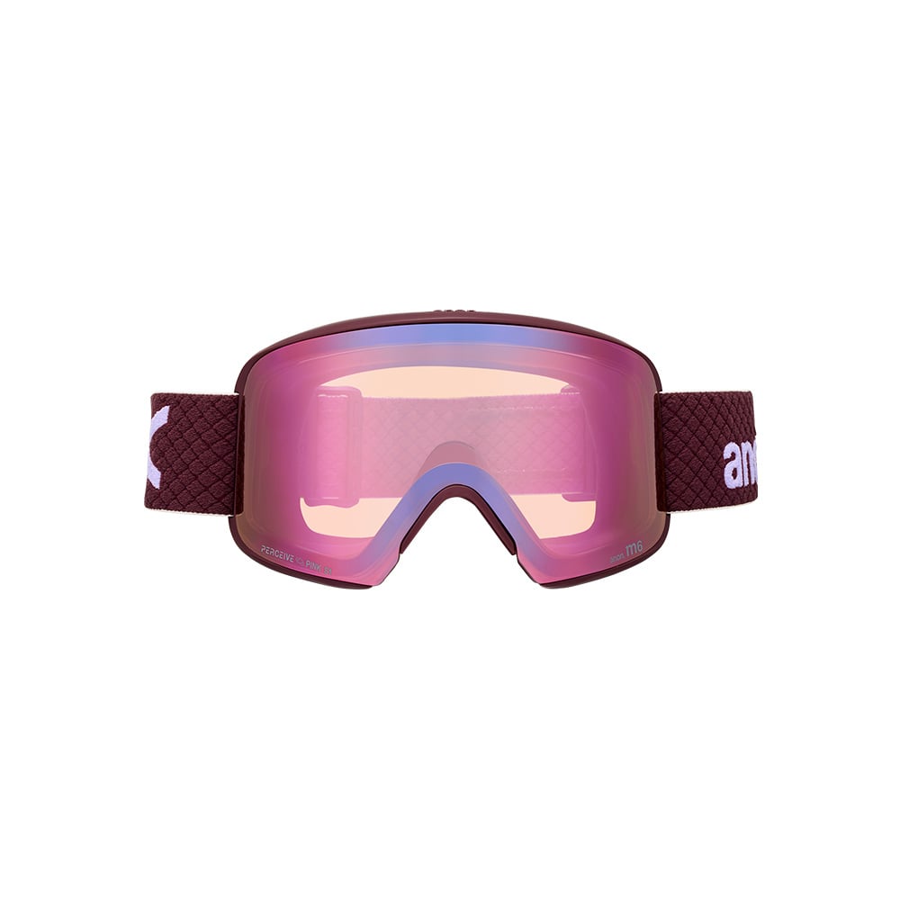 Anon Anon M6 Goggles + Bonus Lens + MFI Face Mask??Deep Cherry/Perceive Cloudy Pink | The House - $205.95 at The House
