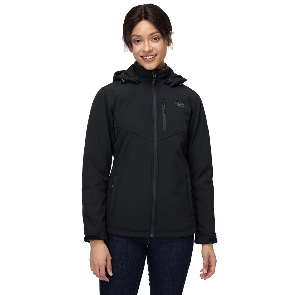 ororo RORO Women's Heated Dual Control Jacket with 5 Heating Zones and Rechargeable Battery 2XL - Black | The House