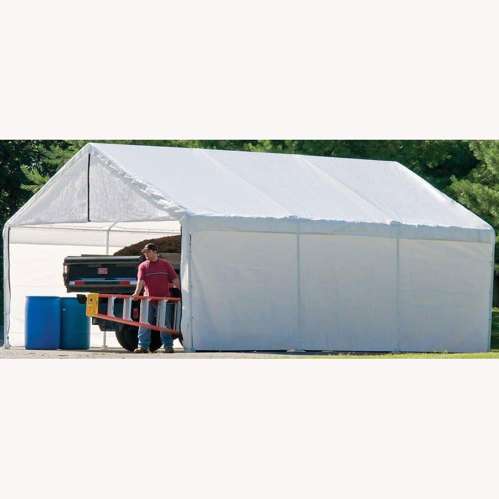 Shelterlogic Canopy Enclosure Kit, 18' x 20' 18" x 20" - White | The House