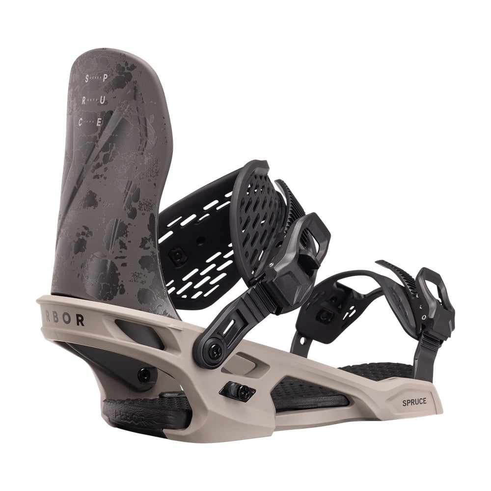 Arbor Spruce Snowboard Binding Medium - Smoke Grey | The House