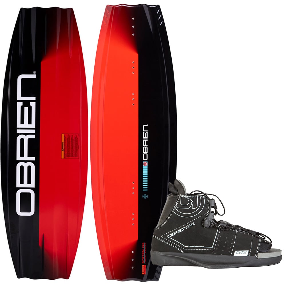 O'Brien System Wakeboard with Clutch Boots Combo 135 x Medium | The House