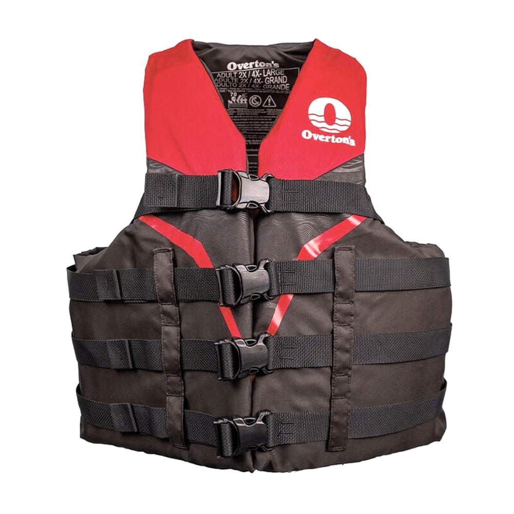 Overton's Men's Big and Tall Nylon Life Vest 4XT7 - Red | The House