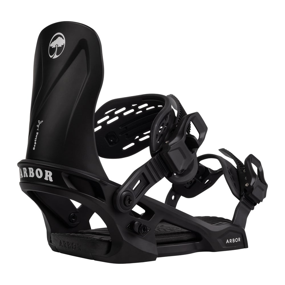 Arbor Snowboarding Arbor Sapling Youth Snowboard Binding Small - Black/White | The House