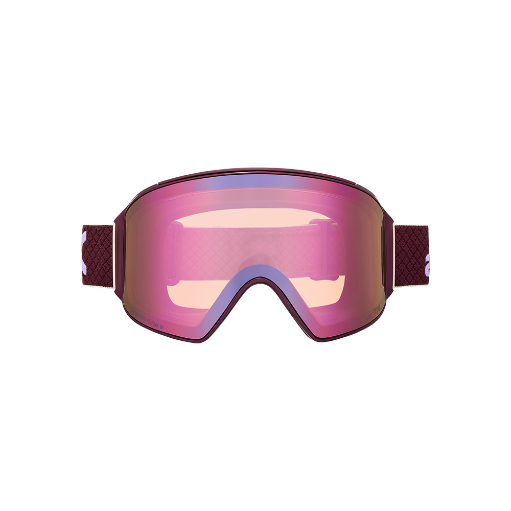 Anon Anon Cylindrical M4 Goggles + Bonus Lens + MFI Face Mask - Deep Cherry/Perceive Cloudy Pink | The House - $237.95 at The House