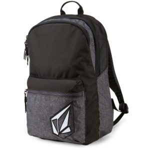 black and gray Volcom Academy Backpack