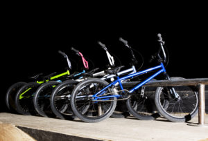 row of bmx bikes